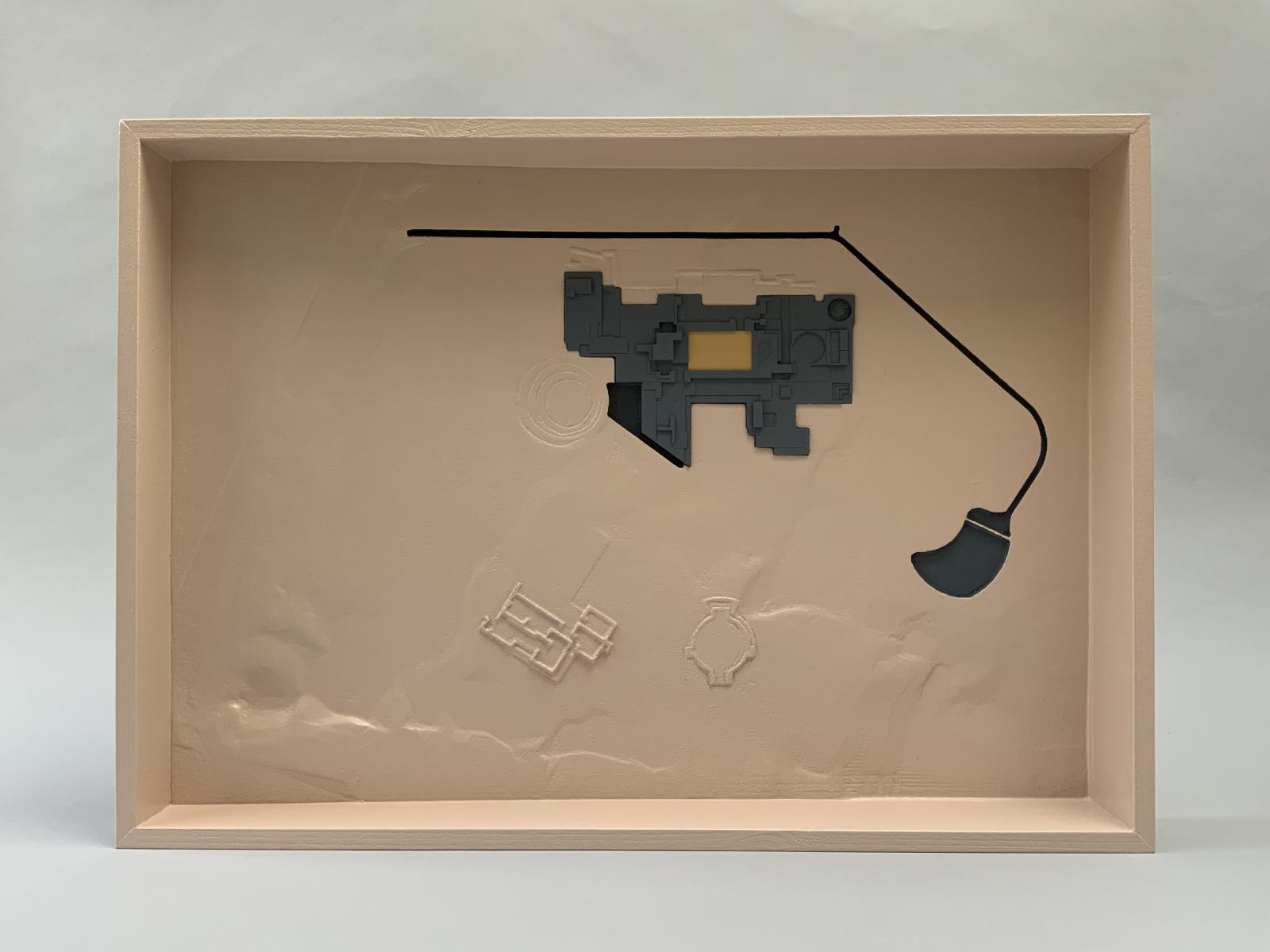 Sharanam Centre for Rural Development, near Pondicherry, south India / 1:300 / Topography, Excavation and Plinth relief model.

Entirely hand-built from the red earth of the site, the Sharanam Centre for Rural Development is designed to host poor rural communities in life-changing development programmes. Completed in 2016, the project transformed a landscape ravaged by illegal quarrying into a place of beauty, tranquillity and well-being accessible to over 200,000 local people. The socially empowering construction process employed and trained over 300 local people in precision building skills and accurate detailing.  

This series of models were developed as critical learning tools in a graduate studio environment to provide a deeper understanding of design intentions, assembly techniques and real built outcomes. Designed as an easily transportable modular triptych, the models increase in scale to communicate the physical topography, spatial complexity and detailed assembly as three distinct constructs. 

Model 1 frames part of the reshaped site terrain locating the main building and the primary source of the project’s materiality. Manufactured using a digitally controlled router, the subtractive nature of machine cutting traces the negative site excavations for the red earth and the positive plinth upon which the main building is constructed. 

Fabrication: 3D PLA printer, Laser cutter, CNC router, Hand build, Hand finishing / Materials: Timber, fibre board, acrylic, 3d printed components. Base relief built up of multiple elements, pre-finished and assembled in the studio. Base topography CNC milled fibre board Finish of natural/earth tone colour pallet, paint/lacquer, colour highlights. Models integrated with a rigid backer board and timber box frame edge.

Architect and Construction Manager:
Jateen Lad

Modelmakers: Chung Tyson Workshop (Ming Chung / Nick Tyson)
&FIELD WORKS Graduate Studio 2021-22 Leeds School of Architecture
