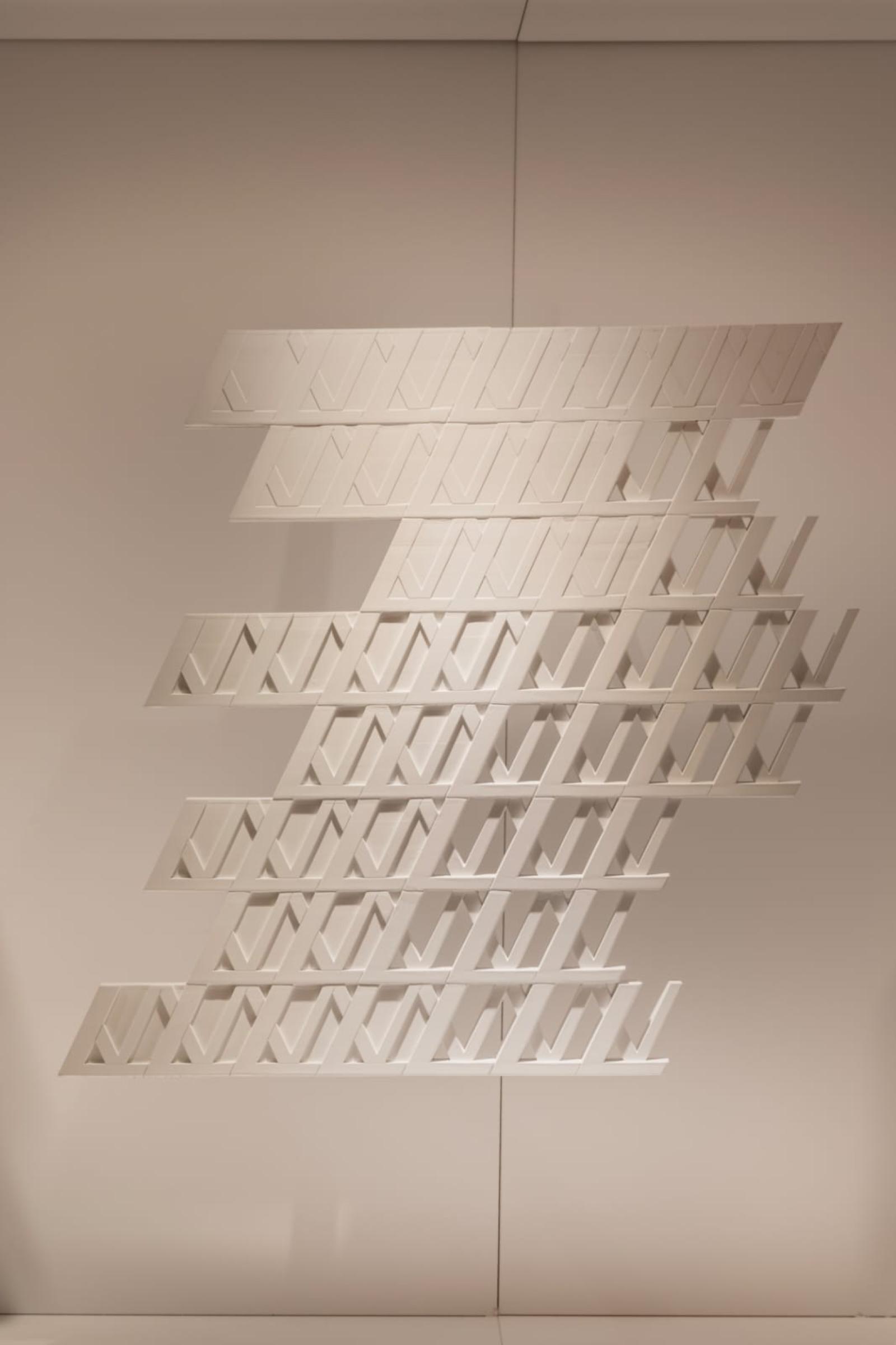 Louis Vuitton Artz / 1:15 / Facade Surface

The model informs the assembly detail, making emphasis on the facade precast concrete modules and their different depths. Together they map a section of a facade specially designed for Louis Vuitton in Mexico City.

UV semi-rigid resin, acrylic panels, and UV glue. Technique: High precision 3D printing glued over acrylic base and white coating paint.

Ezequiel Romero, modelmaker. Daniela Camarillo, modelmaker.
Gustavo Carmona, Design Principal.Alberto Poot. Exhibit coordinator.