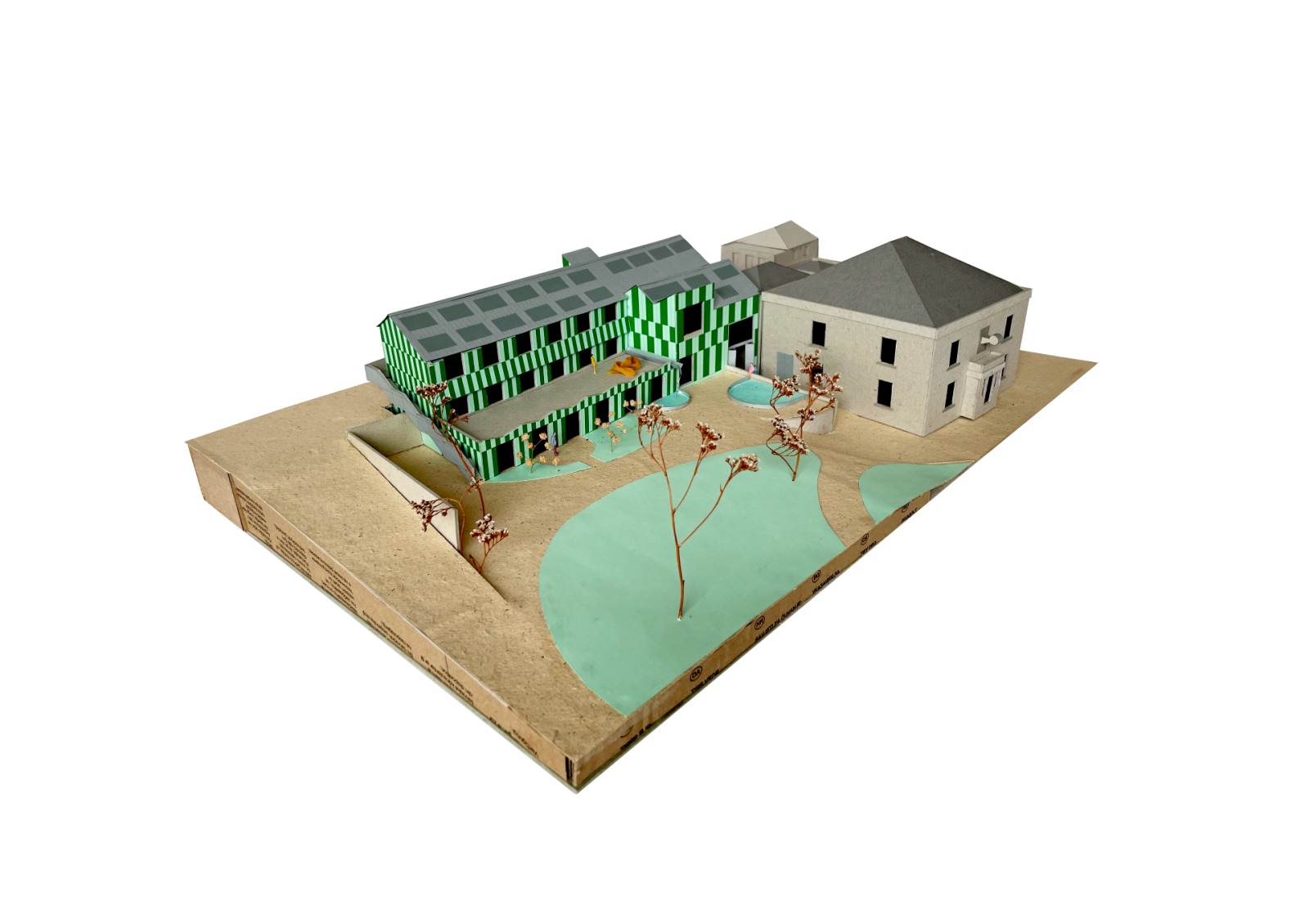 Extension to The Whitaker Museum & Art Gallery, 1:200, Site Model

Made for a winning submission to an invited competition, we made the model to communicate our design response on a complex and sensitive site, addressing varied levels and adjacent heritage buildings. We were the only team to submit a model and the feedback we received was that it played a big part in how the museum and gallery team understood the proposed design. We used photographs of the model in place of computer generated visuals. 

Paper & Card

Jack Richards & Jo Sharples, Architect + Directors and Joseph Marshall, Modelmaker